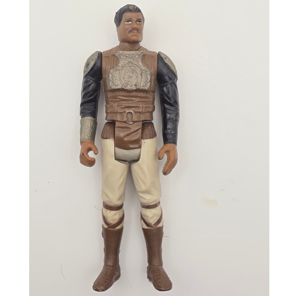 Kenner Action Figure 3.75in Brown Fair Lando Calrissian Skiff Guard 1982 Vintage